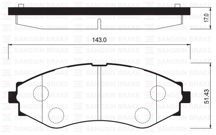 ÖN FREN BALATASI LACETTI 1.4-1.6-1.8 2.0D 04 NUBIRA 1.4-1.6-1.8 2.0D 04