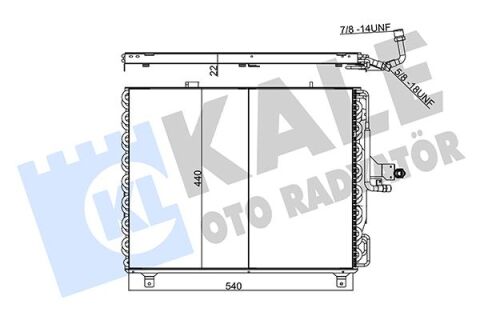 Klıma Radyatoru Mercedes W124 S124 A124 C124