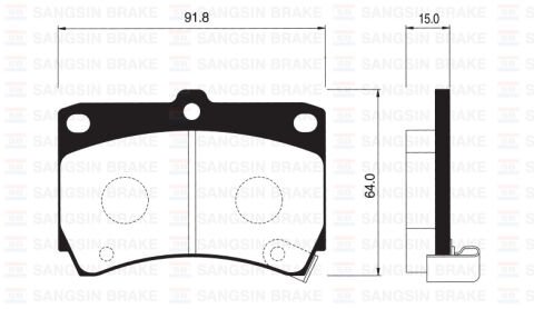 ÖN FREN BALATA MAZDA 323 1.6L B6 BG 89-95 / 1.5L Z5 DOHC BA 96-98