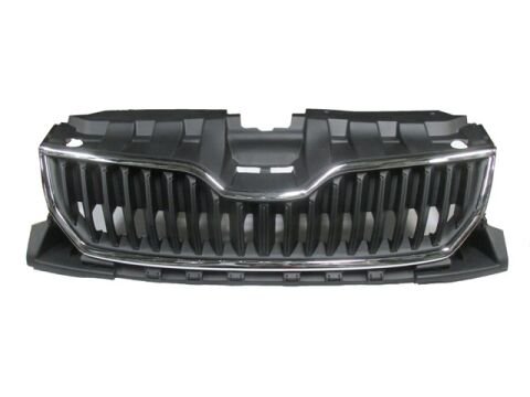 6V0853653 - Skoda Fabıa- 15/18; Ön Panjur (Nikelaj Çıtalı Petekleri Siyah) (Tw-Y)