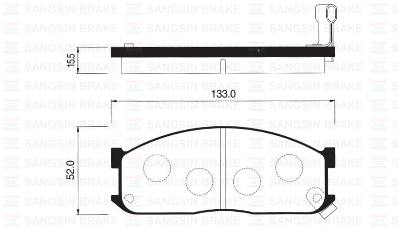 ÖN FREN BALATA MAZDA E2200 2.2L R2 RF 91- / KIA BESTA 2.2L R2 92-98 / BONGO 2.7L J2 SD 97-04