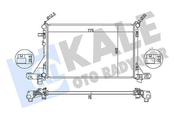 Radyatör Master Iıı-Movano B 2.3Dcı-Cdtı 10 Klimalı 773X469X26 Mm