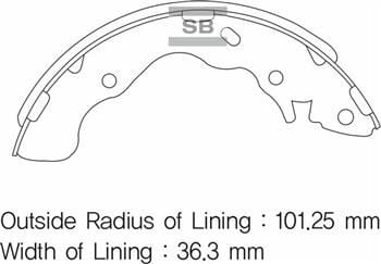 ARKA KAMPANA PABUÇ BALATA HYUNDAI ACCENT 1.3L 1.5L 1.6L 1.5L CRDİ 02-05 / ELANTRA 1.6L G4ED 02-05 / MATRIX 1.5L D4FA 05- GENİŞ TİP