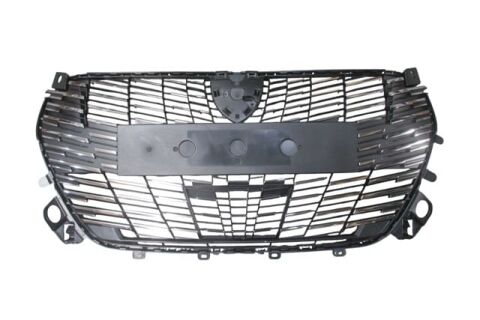 (yeni Ürün!!!)peugeot 208- 24/25; Ön Panjur Siyah/nikelajlı/radar Kapaklı (gt)(tw)