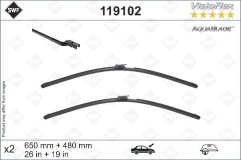 Swf Aquablade Flat Blade X2 650 480 Mm Volvo Xc60 17 Swf Muz Tipi Silecek Binek