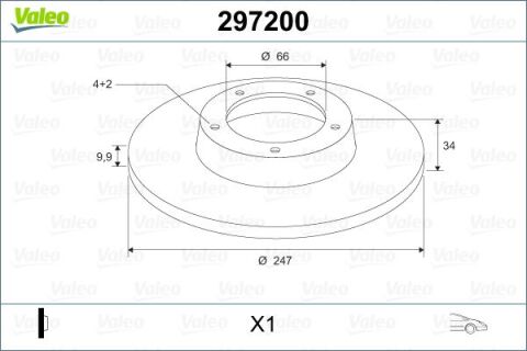 Ön Fren Aynası P106 91-05 306 93-01 206 98-00 Saxo 96-04 C15 84-00 Zx 91-97 247.7X9.9X4Dl