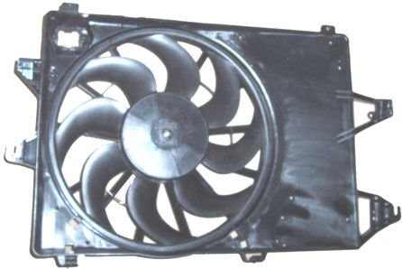 F6Rz8C607Kb - Ford Mondeo- 97/00; Radyatör Fan Davlumbazı Komple Tekli (8 Kanat) 1.6/1.8/2.0Cc