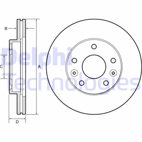 On Fren Dıskı Dacıa Duster I 10 18 Duster Iı 18 Renault Megane Iv 15 Dış Çap: 269Mm Dıskı Kalınlığı: 22.5Mm 5 Delik Havalandırmalı