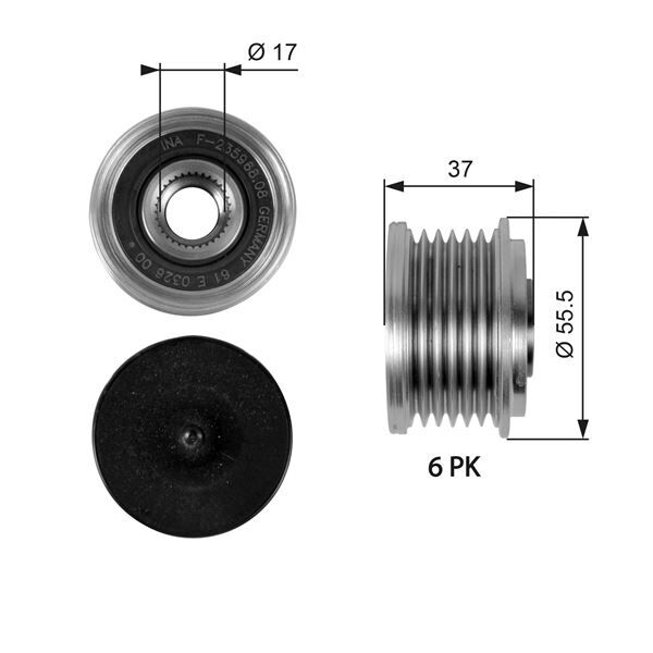 ALTERNATOR KASNAGI MERCEDES W203 CL203 C209 W204 W211 W220
