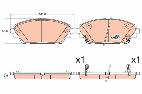 Ön Fren Balatası Mazda Cx-3 15 Mazda 3 13