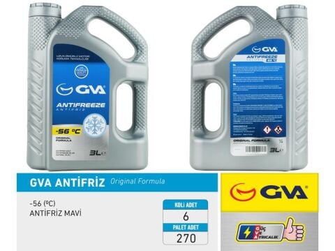 ANTİFRİZ 3 LT -56 C MAVİ Koli 6 Ad