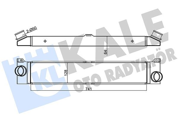 Turbo Radyatörü Intercooler Ducato-Boxer-Jumper 2.2-2.3-3.0 D 06 740X127X50