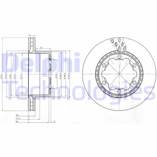 Fren Dıskı Arka Mercedes Sprınter B906 B907 . Vw Crafter 30-35-50 Cıft Teker