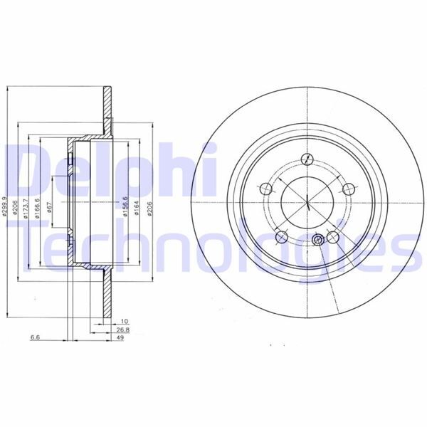 Fren Dıskı Arka Mercedes W204 S204 C204 C207 A207