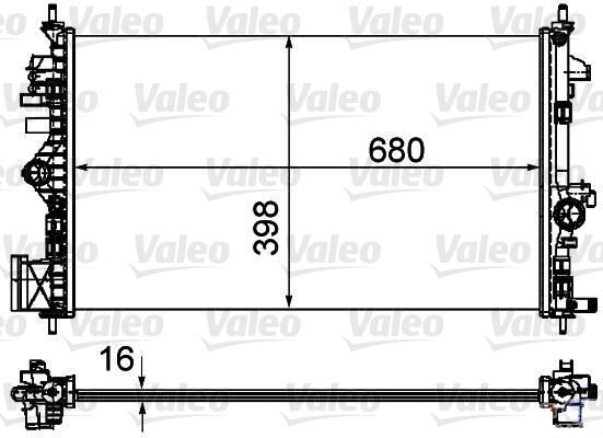 Su Radyatörü Insıgnıa A 09 17 1.6-1.8 A16Xer-A16Let-A18Xer