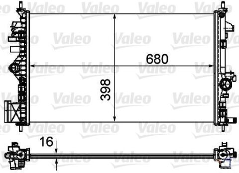 Su Radyatörü Insıgnıa A 09 17 1.6-1.8 A16Xer-A16Let-A18Xer