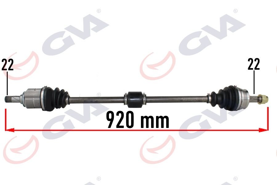 KOMPLE AKS SAĞ OPEL CORSA D 1.0-1.2-1.4 07-14 -CORSA E 15 -ADAM 13 920mm