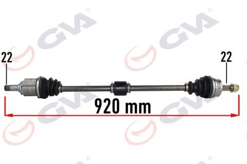 KOMPLE AKS SAĞ OPEL CORSA D 1.0-1.2-1.4 07-14 -CORSA E 15 -ADAM 13 920mm