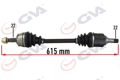 KOMPLE AKS SOL OPEL CORSA D 1.0-1.2-1.4 07-14 -CORSA E 15 -ADAM 13 615mm