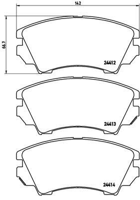 Ön Balata Opel Astra J 12 14 Insıgnıa 08 11 Zafıra 11 Saab 9.5 10 17 Jant Gdb1783