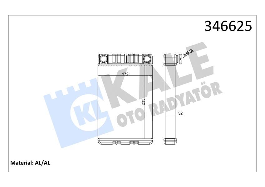 Kalorıfer Radyatoru Mercedes W203 Cl203 S203 C209 A209 R230