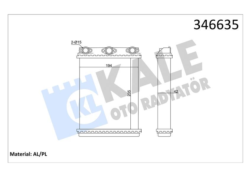 Kalorıfer Radyatoru Mercedes W124 S124 C124
