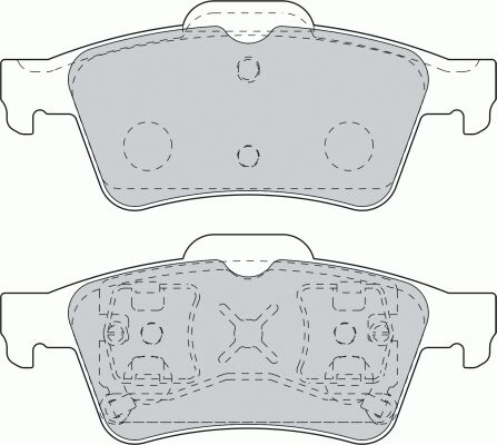 ARKA FREN BALATA FORD FOCUS II 05- / CONNECT 06- / C-MAX 06- / NISSAN PRIMERA P12 02- / RENAULT LAGUNA II 01- / MEGANE II / LATITUDE / OPEL VECTRA 03-