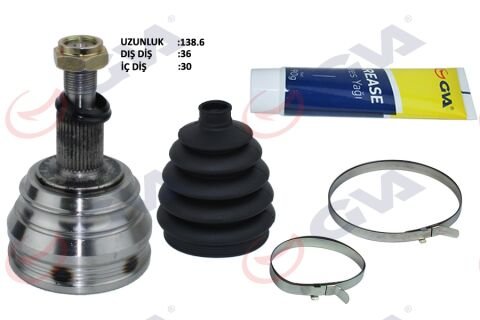 AKS KAFASI DIŞ ÖN GOLF4-BORA-A3-LEON-TOLEDO-OCTAVIA 1.9TDI/1.8 97-05 AGR/AGN 36x30x53.2 138.5mm