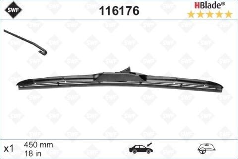 Sılecek Supurgesı On Sag 450Mm Mercedes X-Class 470 17 Swf