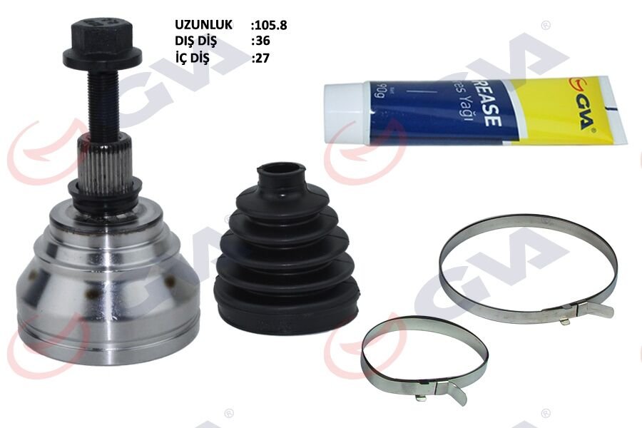 AKS KAFASI DIŞ ÖN CADDY/GOLF5/PASSAT/A3/LEON/SUPERB 1.9TDI 04-10 36x27x59.5 106mm