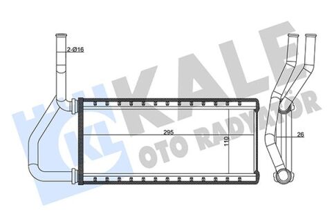 KALORİFER RADYATÖRÜ HONDA CR-V 2.0L K20 RD8 02-06 - ALEMİNYUM