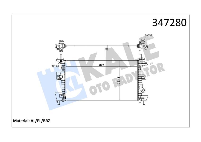 Motor Su Radyatoru Focus Iıı C Max 11 1.6Tı Vct 1.6 Zetec Efı Al Pl Brz