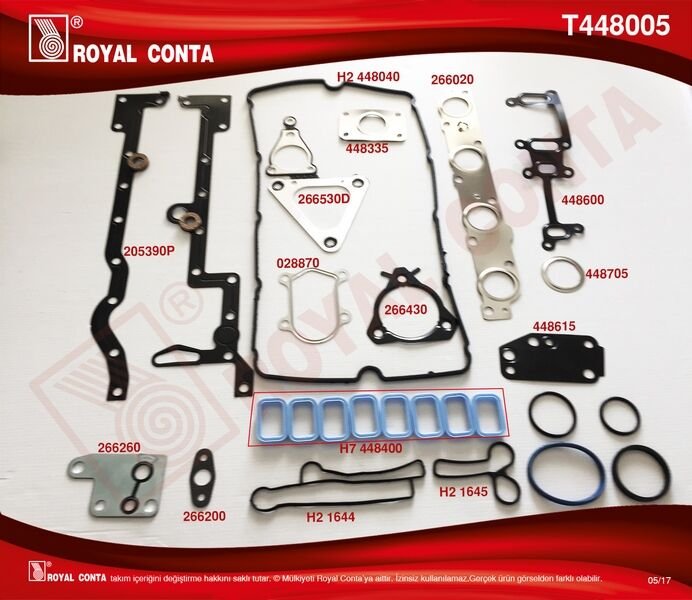 MOTOR TAKIM CONTA SKC.KEÇE VE S.LASTİĞİ YOKTUR SKCSIZ TRANSIT V184 2.4 TDI 01 06