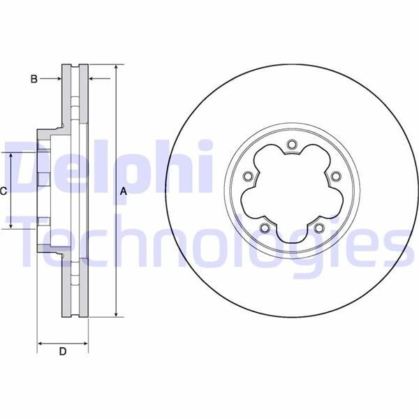 On Fren Dıskı Aynası Transıt V363 14 Arka Cıft Teker 5 Bıjon Cap 308 33