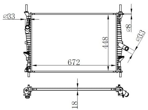 Motor Su Radyatoru Transıt V347 2.2Tdcı 2.4Tdcı 06 14