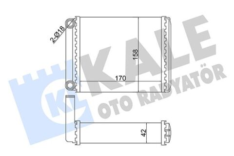 KALORIFER RADYATORU MERCEDES SPRINTER B901 B904 95 06