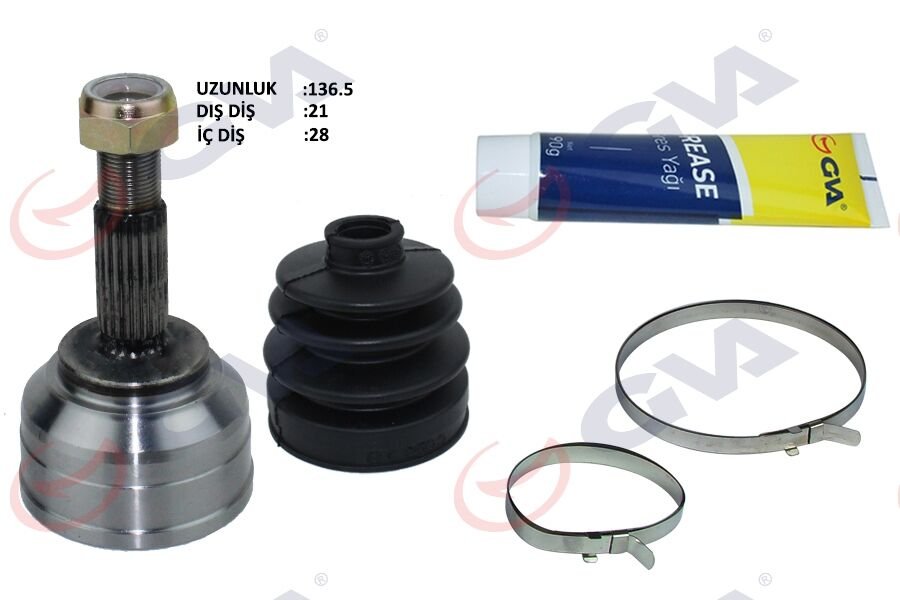 AKS KAFASI DIŞ ÖN DACIA LOGAN-SANDERO 1.4-1.6 04-12 21x28x49 137.5mm