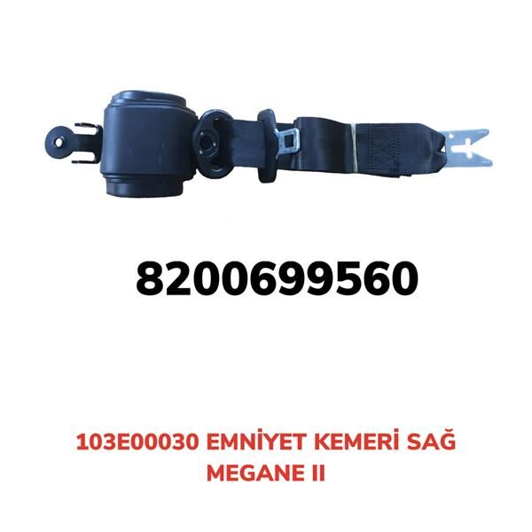 EMNİYET KEMERİ OTOMATİK SAĞ MEGANE II