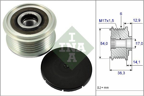 Alternatör Kasnağı 6 Kanal 208 2008 308 T9 301 C3 Iıı C3 Pıcasso C4 Iı Ds4 C4 Cactus C-Elysee Ds3 Eb2