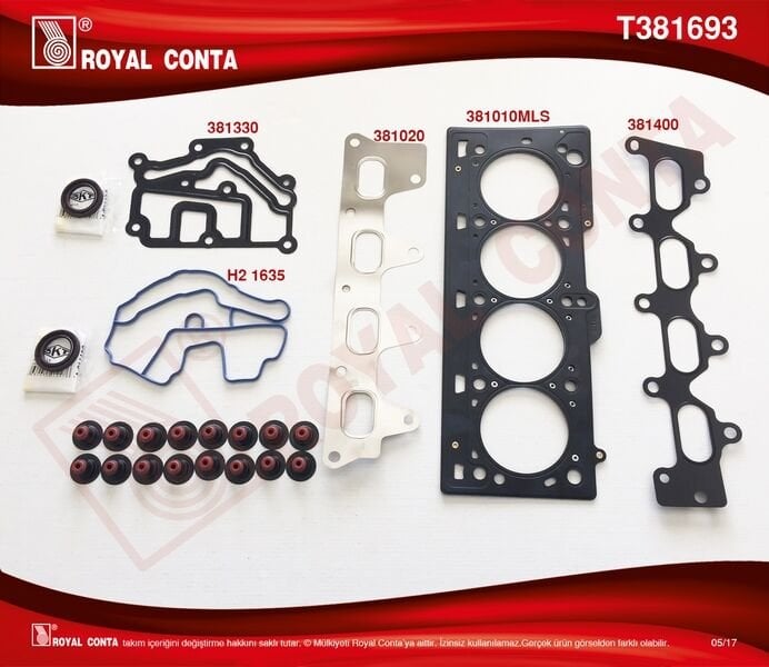 Üst Takım Conta Skt Keçeli Reınz Sub.Lastikli Clıo-Mgn-Scenıc-Lgn 1.4-1.6 16V K4J-K4M