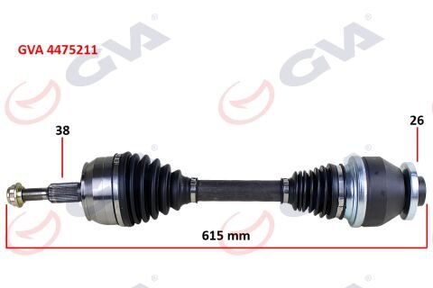 KOMPLE AKS SOL TRANSPORTER T5 2.5 TDİ 03-11 6 VİTES 615mm
