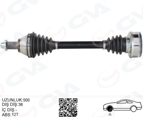 Komple Aks Sol Polo-Ibıza-Fabıa 1.4 16V 01-12 500Mm