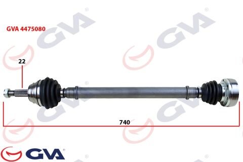 KOMPLE AKS SAĞ POLO 1.6 94-99 740mm