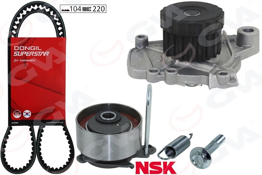 Devirdaimli Eksantrik Gergi Kiti 104X220 Cıvıc Vı 1.6 İe-1.7 İe 01-05 Ktb780
