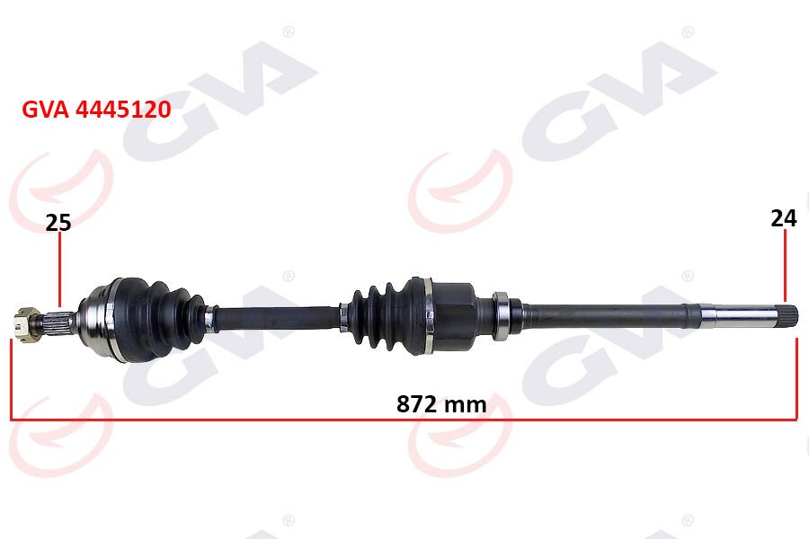 Komple Aks Sağ Partner-Berlıngo 96-08 1.9D 872Mm