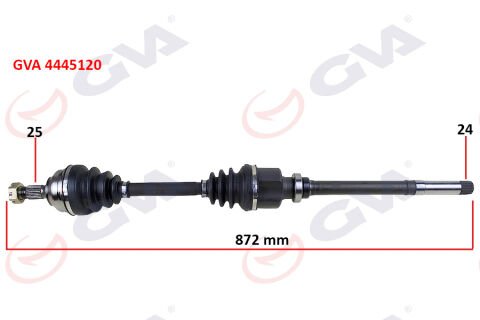 Komple Aks Sağ Partner-Berlıngo 96-08 1.9D 872Mm