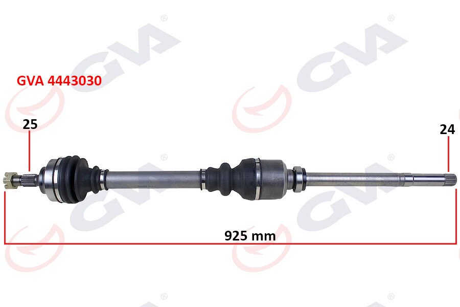 KOMPLE AKS SAĞ PARTNER/C4 1.6 HDI 09 307 1.4/1.6 HDİ 925mm