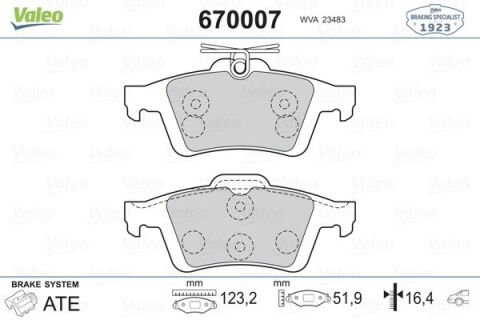 Arka Balata Focus Iı Cmax 03 Connect 02 Laguna Iıı 07 Opel Vectra C 02 Sıgnum 03 Cıtroen C5 08 Peugeot P508 10 18 1647875980-4254.A8