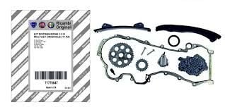 EKSANTRİK ZİNCİR SETİ YAĞ POMPA CONTALI ASTRA H-CORSA C-D-COMBO-C-D-ASTRA J-MERIVA-ALBEA-DOBLO EGEA-PUNTO-500- 1.3 JTD-1.3 CDTI E5-E6 GERGİ KİTİ DELİKLİ ZİNCİR
