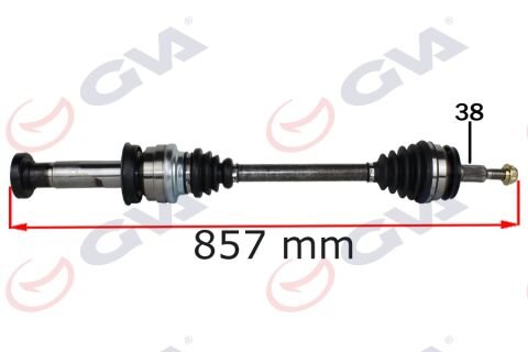 KOMPLE AKS SAĞ DÜZ VİTES TRANSPORTER T6 2.0 TDI 860mm CAAB-CAAC-CAAE